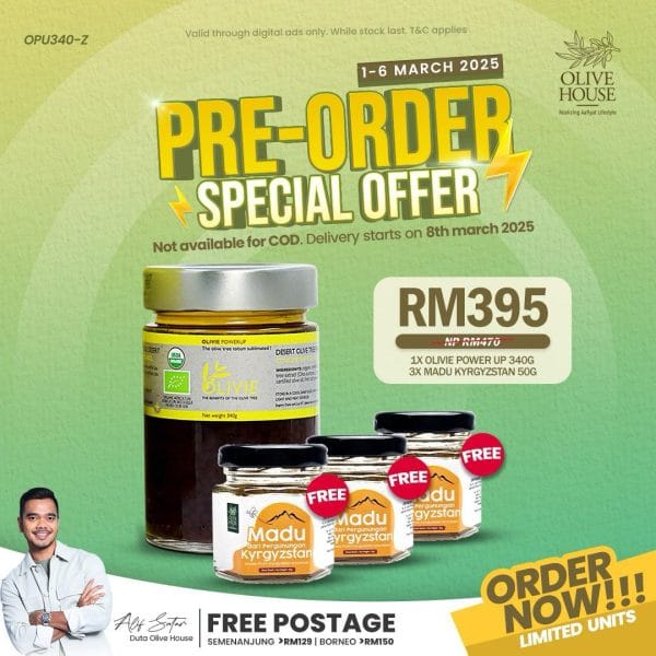 Olivie Power UP 340g + FREE 3x Madu 50g