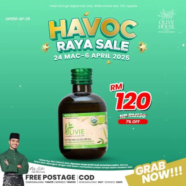 Olivie Plus 250ml + FREE Sampul Raya