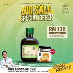 Olivie Plus 250ml + FREE Madu 50g