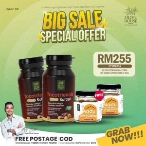 2x Tocotrienols + FREE 2x Madu 50g