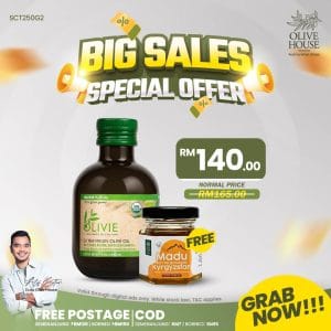 Olivie Plus 250ml + FREE Madu 50g