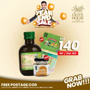 Olivie Plus 250ml + FREE Madu 50g + FREE Wall Calendar