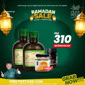 2x Olviie Plus 250ml + Tocotrienols Mini + FREE Madu Kyrgyzstan 50g