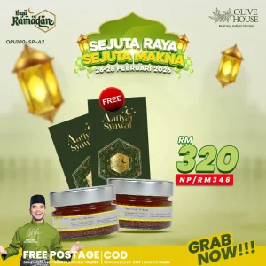 2x Olivie Power Up 100g + FREE 2x Pack Sampul Raya