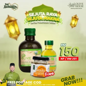 Olivie Plus 250ml + Olivie Plus 50ml + FREE Madu Kyrgyzstan