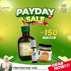 Olivie Plus 250ml + Madu Kyrgyzstan 50g +  FREE Calm & Comfort