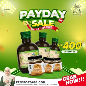 3x Olivie Plus 250ml + 3x Madu Kyrgyzstan 50g