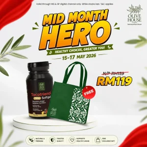 Tocotrienols + FREE Non-Wooven Bag