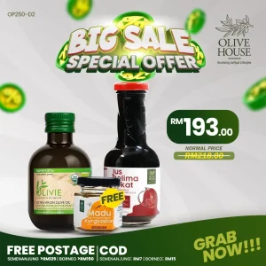Olivie Plus 250ml + Pati Delima 250ml + FREE Madu Kyrgyzstan 50g