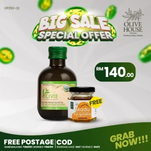 Olivie Plus 250ml + FREE Madu 50g