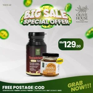 Tocotrienols + FREE Madu 50g