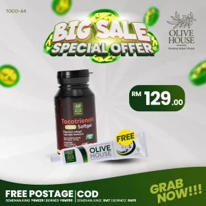 Tocotrienols + FREE Ubat Gigi Bunga Cengkih