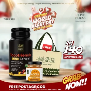 [Payday] Tocotrienols + FREE Madu Kyrgyzstan + FREE Bag